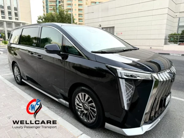 GAC M8 2025 with Driver in Dubai – Wellcare Limousines